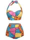 [Prévente] Maillot de Bain Dos Nu Lacé Citrouille Rose années 50 9
