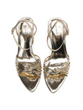 Sandales à Brides Bout Ouvert Miroir années 60 5