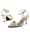 Sandales à Brides Bout Ouvert Miroir années 60 3