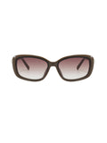 Lunettes de Soleil Vintage Monture Carrée Perle Noir 5