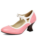Chaussures Élégantes Bout Pointu Talon Conique Vintage 6