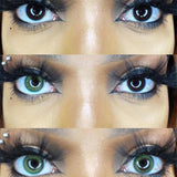 [US Warehouse] Rainbow Neon Green Prescription Monthly Contact Lenses