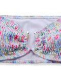 [Prévente] Ensemble Bikini Froncé Floral Multicolore années 40 6