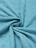 [Prévente] Maillot de Bain à Jupe Perlé Dentelle à Volants Turquoise années 60 7