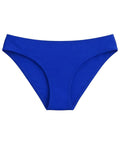 2PCS Ensemble Bikini Dos Croisé Bordure Contrastée et Paréo Bleu années 50 4