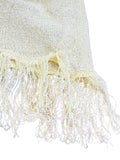 Paréo de Plage Tricot Perles Jaune années 60 5