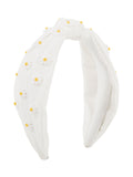 Retro Daisy Knotted Bowknot Headband