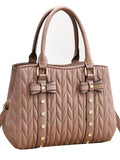 Retro Solid Ladies Bowknot Handbag