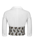 Lace Butterflies Patchwork Blouse Top