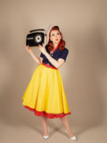 Snow White Style Button 1950s Dress