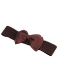 Retro Bowknot Elastic Wide Belts