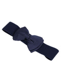 Retro Bowknot Elastic Wide Belts