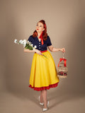 Snow White Style Button 1950s Dress