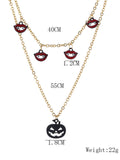 Retro Halloween Pumpkin Necklace