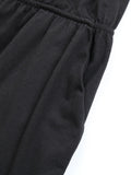 Black Off-shoulder Belt Jumpsuit