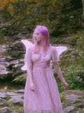 Pink 1950s Star Sequin Lace Swing Dress