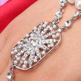 Silver 1920s Pearl Flapper Bracelet