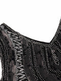 [US Warehouse] Silver 1920s Fringe Flapper Dress