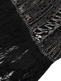 [US Warehouse] Silver 1920s Fringe Flapper Dress