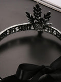 [US Warehouse] Black 1920s Leaf Flapper Headband