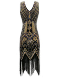 Gold 1920s Sequined Flapper Dress