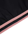 Black 1940s Contrasting Trim Spaghetti Strap Swimsuit