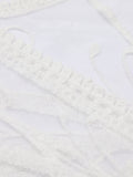 White Butterfly Embroidered Lace Cover Up
