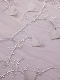 Purple Embroidered Bohemian Lace-Up Cover Up