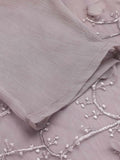 Purple Embroidered Bohemian Lace-Up Cover Up