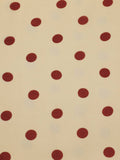 Apricot 1940s Polka Dot Vintage Dress