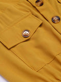 Yellow 1950s Solid Strap Romper