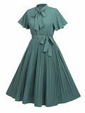 1950s Stripe Swing Vintage Dress