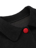 2PCS Red 1950s Strap Dress & Black Crop Jacket