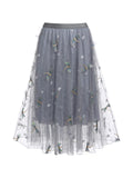 Dragonfly Mesh Vintage Skirt