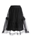 1950s Black Mesh Skirt