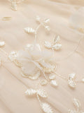 Apricot 1950s Lace Butterfly Solid Skirt