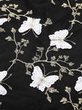 White Butterfly Black Mesh Skirt
