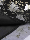 White Butterfly Black Mesh Skirt