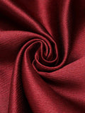 Wine Red 1950s Solid Vintage Skirt