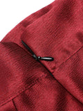 Wine Red 1950s Solid Vintage Skirt