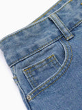 Blue 1960s Button Denim Skirt