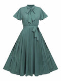 1950s Stripe Swing Vintage Dress