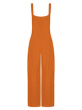 1950s Solid Spaghetti Strap Jumpsuit