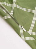 [US Warehouse] Green 1950s Plaid Swing Skirt