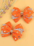 Halloween Bow Sequin Hair Clips