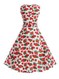 Strawberry Belt Swing Dress