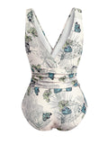 Butterfly Strawberry Print One-Piece Swimsuit
