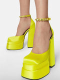 Christmas High Heel Diamond Shoes