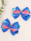 Halloween Bow Sequin Hair Clips