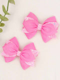 Halloween Bow Sequin Hair Clips